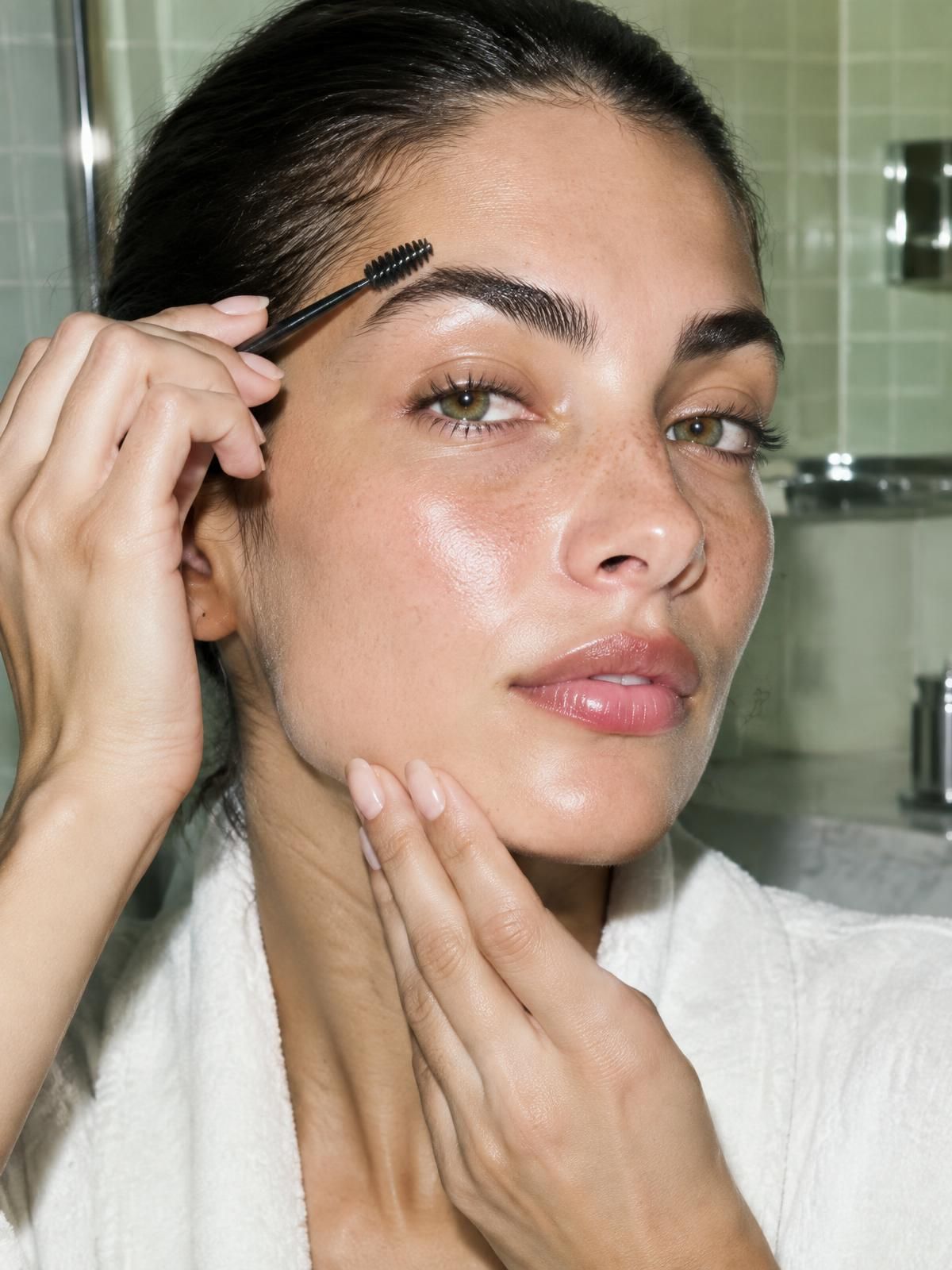 A Skin Sisters brow ritual in the Beauty Room