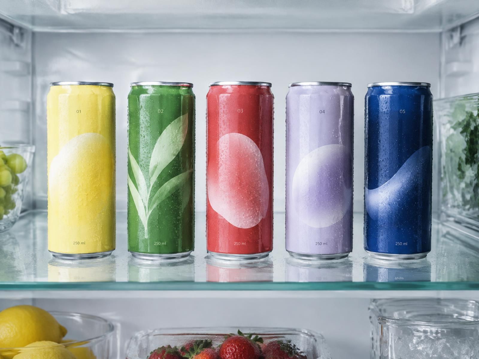 Five Beauty Water cans in soft morning light